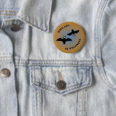 Halloween Bats Orange Blue Button (Beispiel)