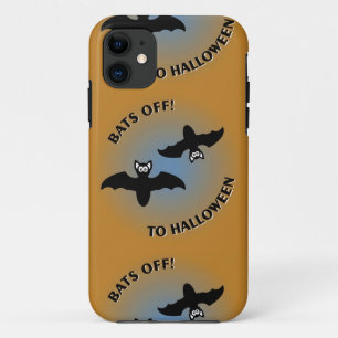 Halloween Bats Orange Blue Case-Mate iPhone Hülle