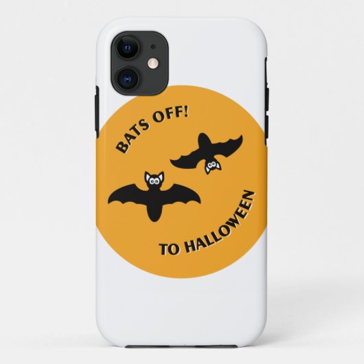 Halloween Bats Orange Case-Mate iPhone Hülle (Rückseite)