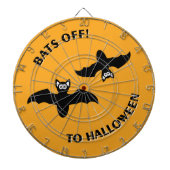 Halloween Bats Orange Dartscheibe (vorne)