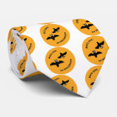 Halloween Bats Orange Krawatte (Gerollt)