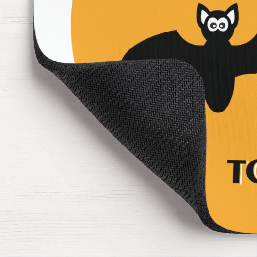 Halloween Bats Orange Mousepad (Ecke)