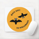 Halloween Bats Orange Mousepad (Mit Mouse)