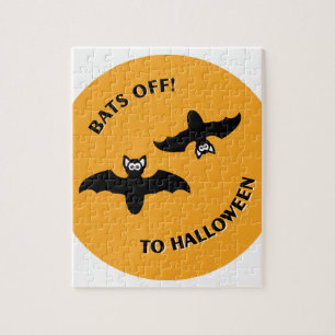 Halloween Bats Orange Puzzle
