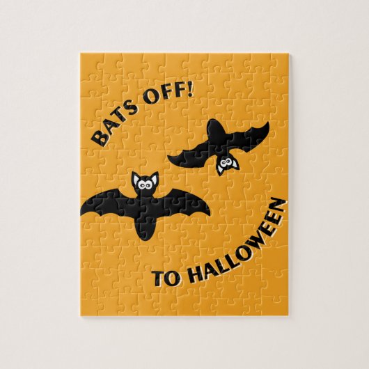 Halloween Bats Orange Puzzle (Vertikal)