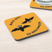 Halloween Bats Orange Untersetzer (Linke Seite)