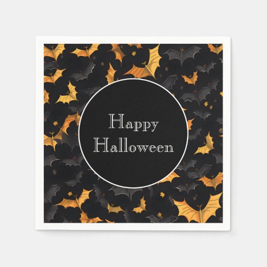 Halloween Bats Paper Napkins Serviette (Vorderseite)