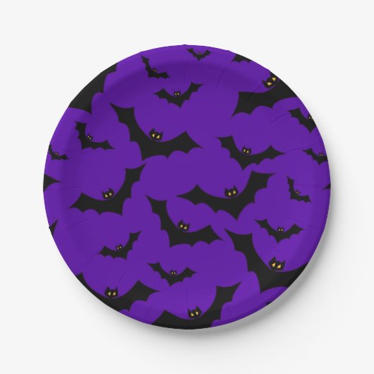 Halloween Bats Pappteller (Vorderseite)