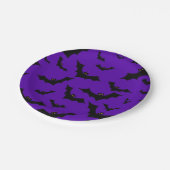 Halloween Bats Pappteller (Schrägansicht)