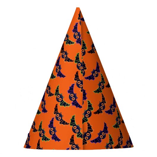 Halloween Bats Party Hat Partyhütchen (Rückseite)