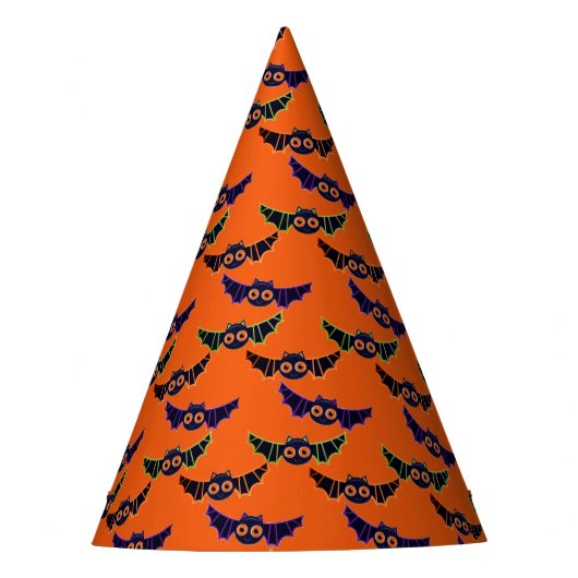 Halloween Bats Party Hat Partyhütchen (Vorderseite)