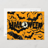 Halloween Bats Postkarte (Vorne/Hinten)