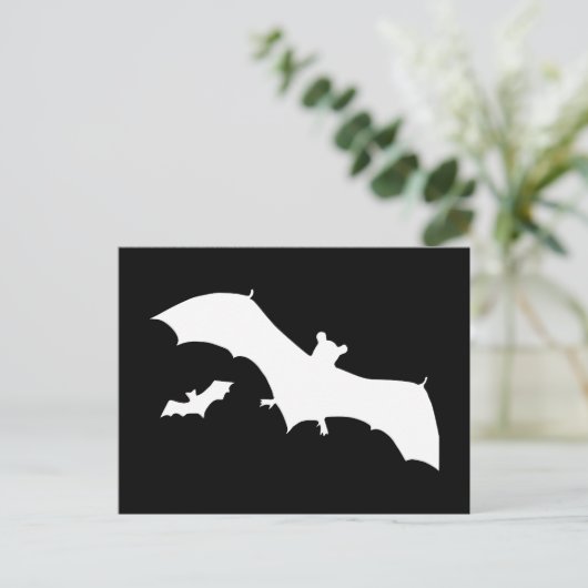 Halloween Bats Postkarte (Stehend Vorderseite)