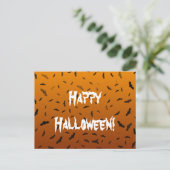 Halloween Bats Postkarte (Stehend Vorderseite)