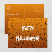 Halloween Bats Postkarte (Vorne/Hinten)