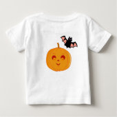 Halloween Bats & Pumpkin Baby T-shirt (Rückseite)