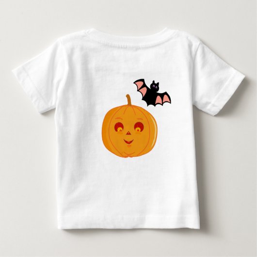 Halloween Bats & Pumpkin Baby T-shirt (Rückseite)