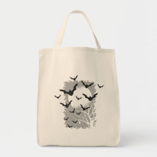 Halloween Bats Silhouette Black Flying Vampires Tragetasche