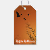 Halloween Bats und Bäume Geschenkanhänger (Vorderseite)