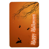 Halloween Bats und Bäume Magnet (Vertikal)