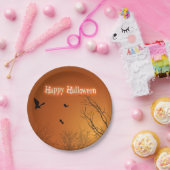 Halloween Bats und Bäume Pappteller (Party)