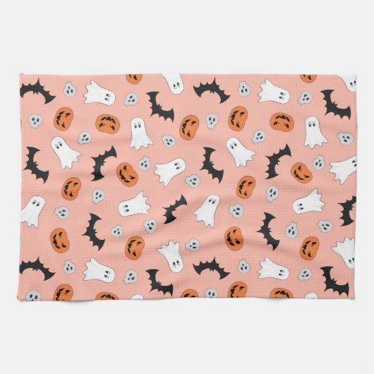 Halloween Bats und Ghost-Design Geschirrtuch (Horizontal)