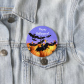 Halloween Bats und Kürbis Button (Beispiel)