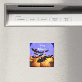 Halloween Bats und Kürbis Magnet (In Situ (Geschirrspüler))