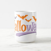 Halloween Bats und Pumpkin-Tasse Kaffeetasse (Mittel)