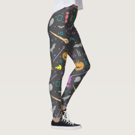 Halloween Bats WaterColor Muster Moderne Spooky Leggings