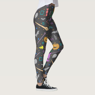 Halloween Bats WaterColor Muster Moderne Spooky Leggings