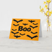 Halloween Batty "Boo" Karte (Gelbe Blume)