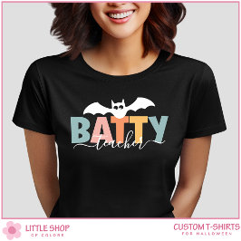 Halloween-Batty-Lehrer T-Shirt