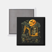 Halloween-Bauarbeiter-Kostüm Jungen Geist Magnet (Vorderseite/Rückseite)