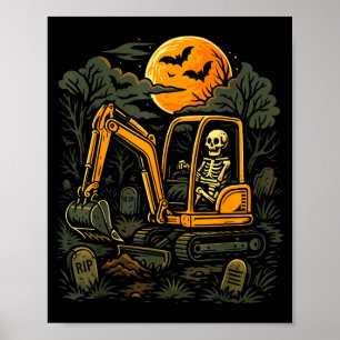 Halloween-Bauarbeiter-Kostüm Jungen Geist Poster