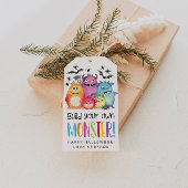 Halloween Baue dein eigenes Monstergeschenk-Tag Geschenkanhänger