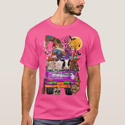 Halloween Bauernhoftiere Geschenk T-Shirt (Vorderseite)