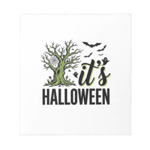 Halloween-Baum Es ist Halloween Vintage Gruselig_1 Notizblock