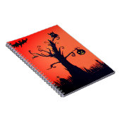 Halloween-Baum-Notizbuch Notizblock (Rechte Seite)