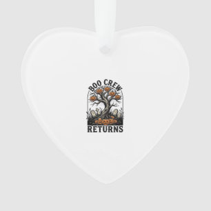 Halloween-Baum-Shirt Vintage Gruseliger Kürbis Gra Ornament