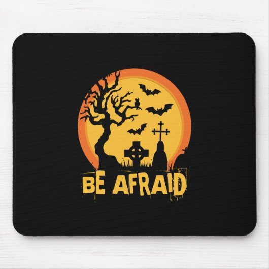 Halloween Be Afraween Geburtstag Mousepad (Vorne)