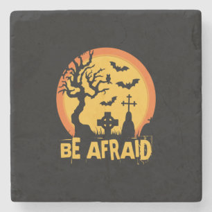 Halloween Be Afraween Geburtstag Steinuntersetzer
