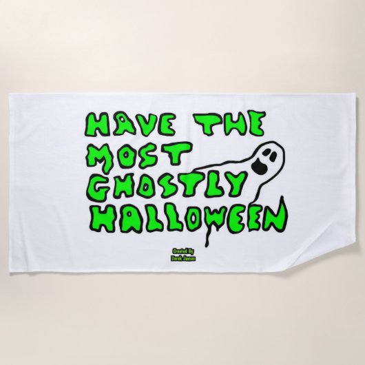 Halloween Beach Handtuch (Vorderseite)