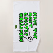 Halloween Beach Handtuch (Vorderseite)