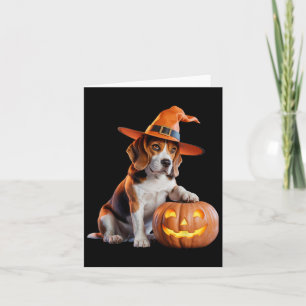 Halloween Beagle für Hundeliebhaber Kostüm F Karte