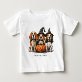 Halloween-Beagle-Hunde für Trick oder Treat Baby T-shirt