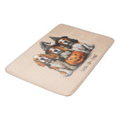 Halloween-Beagle-Hunde für Trick oder Treat Badematte (Schrägansicht)