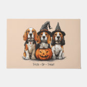 Halloween-Beagle-Hunde für Trick oder Treat Fußmatte (Vorderseite)