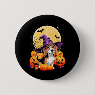 Halloween-Beagle-Hunde-Kürbiskostüm für Männer Fra Button