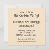 Halloween Beagle Hunde Kürbislaterne Einladung (Rückseite)